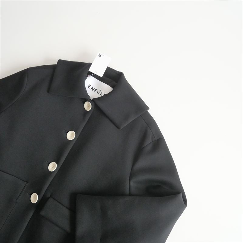 【未使用品】ENFOLD FLAT COLLAR SILHOUETTE COAT ENFOLD FLAT COLLAR SILHOUETTE COAT