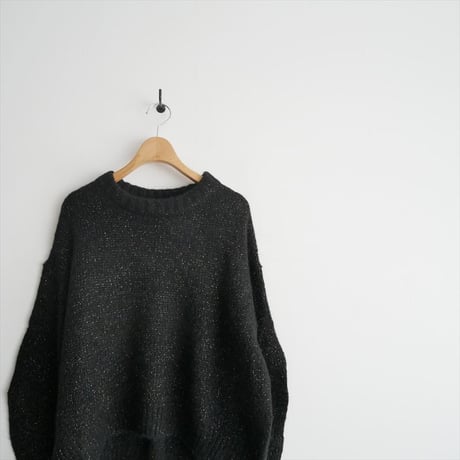 2024AW / 未使用 / three dots / Sparkle yarn pullover / 012743160001 / 2502-0182