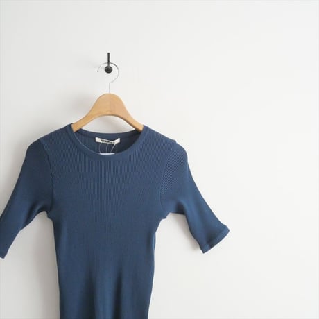 2025SS今季 / AURALEE / GIZA HIGH GAUGE RIB KNIT TEE / A00T02HR / 2507-0030