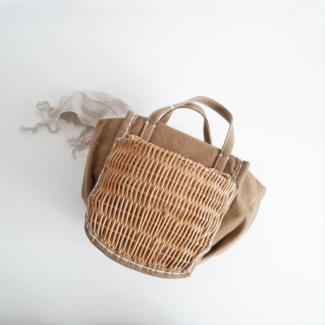 継続販売品・人気完売品 / 未使用 / ebagos / キャンバス・カゴポケット付トート / 12630 / 2511-0552