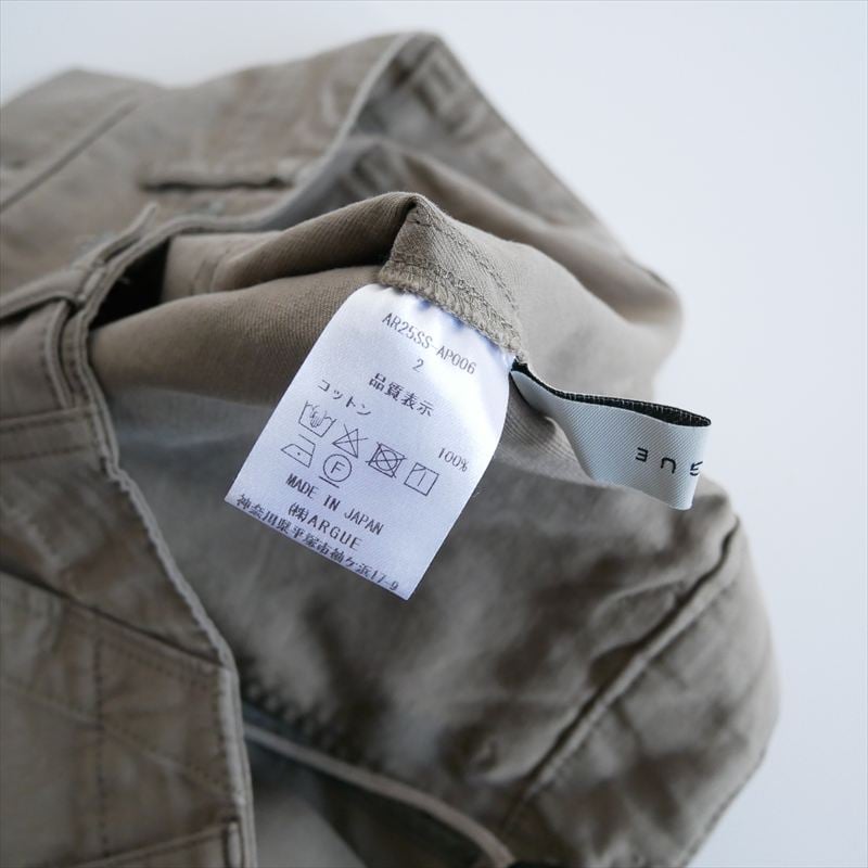 2025SS / ARGUE / モブベイカーパンツ / AR25SS-AP006 / 250