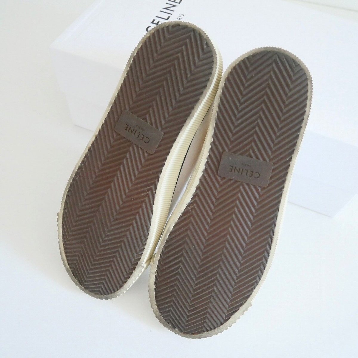 2022 / CELINE / トゥキャップ付きCELINE ブランク レースアップ ロース 