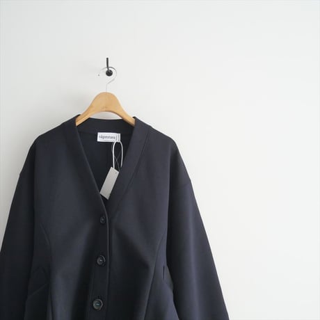 2024・人気完売品 / nagonstans / curve drape cardigan / 470HS880-0530 / 2508-0102