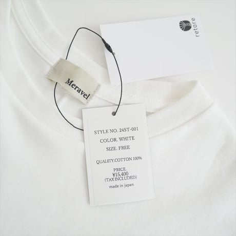 人気完売品 / 未使用 / Meravel / simple comfortable Tee / 24ST-001 / 2508-2131