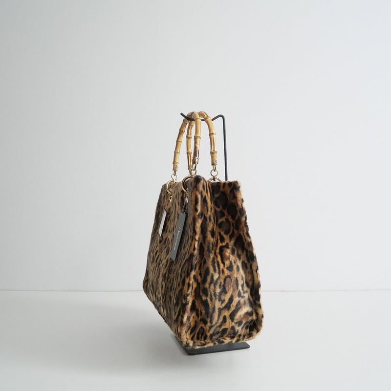 L'Appartement Leopard Bamboo Bag