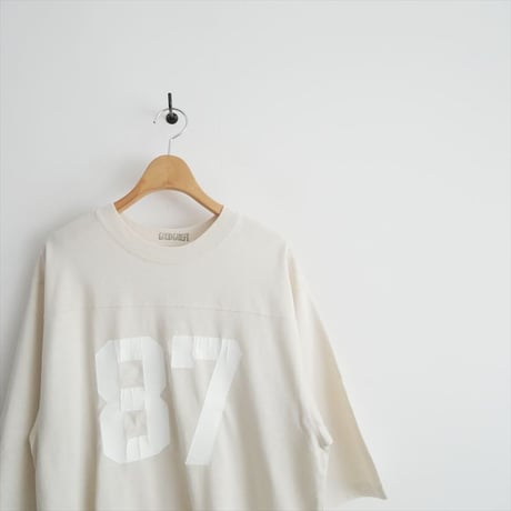 未使用 / L'Appartement別注 / GOOD GRIEF! / CRACKED PRINT FOOTBALL TEE / 2603-0894