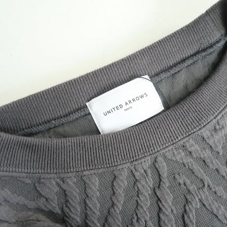 2023AW今季 / UNITED ARROWS / キルト ジャカード スウェット プルオーバー / 15122411052 / 2312-0751