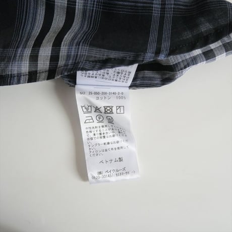 2025・人気完売品 / SPICK&SPAN / コットンボイルチェックシャツ / 25050200314020 / 2509-0355