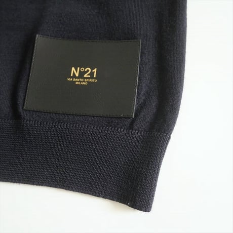 N°21 / レザーパッチニット / 2506-1280