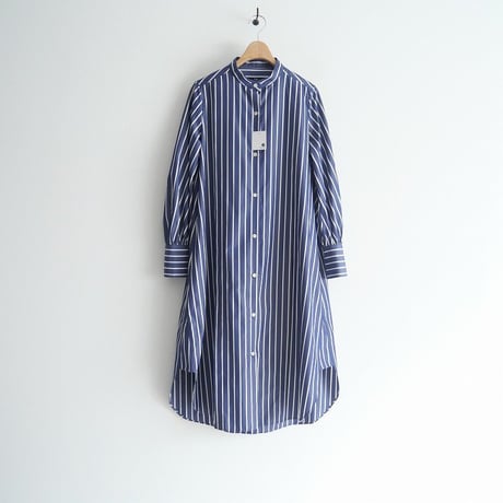 2023 / M・fil × EFFE BEAMS / 別注 ストライプ シャツドレス / 230-15756 / 2310-0663