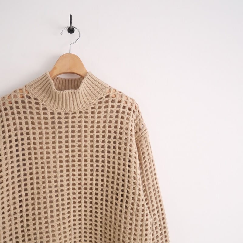 2022AW今季 / AURALEE / WOOL FELT YARN MESH KNIT M 2022AW今季 / AURALEE / WOOL FELT YARN MESH KNIT M