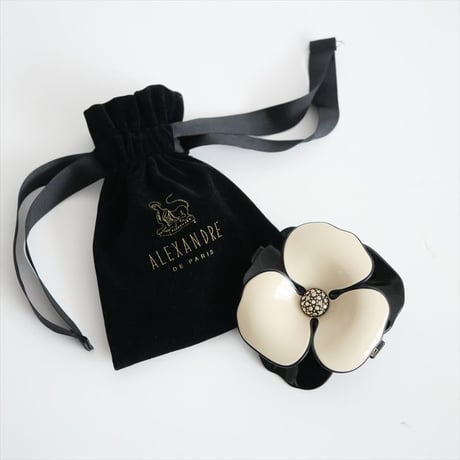 継続販売品 / ALEXANDRE DE PARIS / バレッタ (8 cm) / CAMELIA PASTEL / AA8-11886-18 / 2412-1117