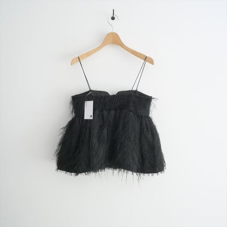 2024AW / Whim Gazette / フェザーキャミブラウス / WGZ1042104A0006 / 2509-2109