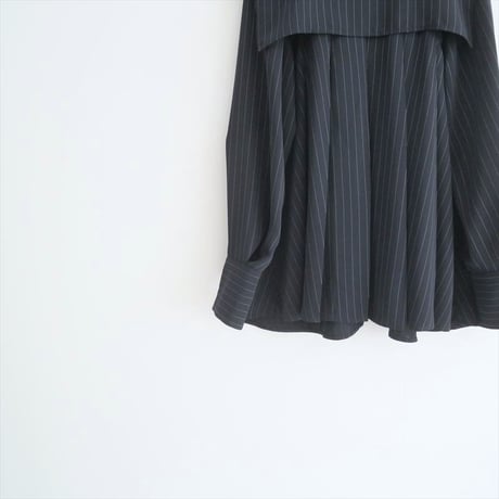 2024・人気完売品 / ENFOLD / STRIPE PLEATS PULLOVER / 300HS530-0790 / 2505-0004