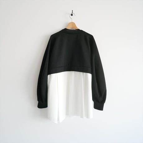2025・人気完売品 / 未使用 / nagonstans / shirt layered round pullover / 470IA880-2161 / 2603-2012