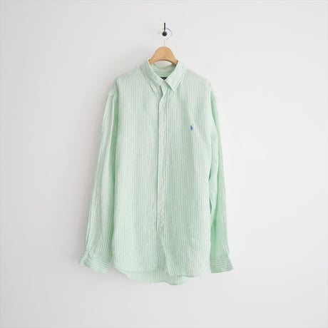 2026SS今季 JOURNAL STANDARD購入品 POLO RALPH LAUREN SPORT SHIRTS　ストライプリネンシャツ 26050410000520 2605-1336