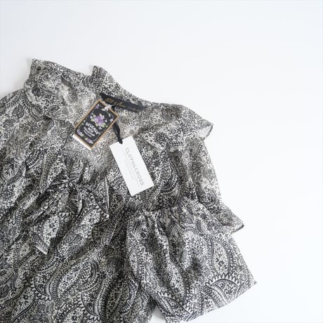 2024SS / CLOTH&CROSS / デボーpt.フリルブラウス / ST-L1147 / 2411-0808