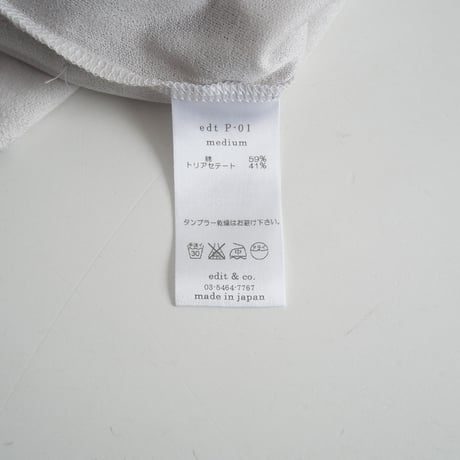 未使用 / adele couturier(edit & co.) / Crew Neck T-shirts with Pockets / 2403-0071