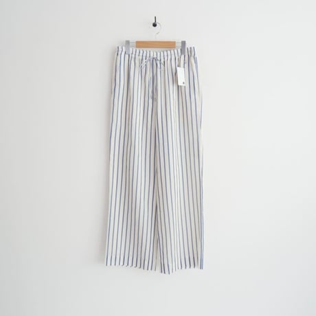 未使用 CALMER / STRIPE DRAWSTRING PANTS / 24030256510020 2601-0918