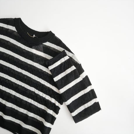 L'Appartement Border Sheer Knit 24080560212010 / 2604-0776