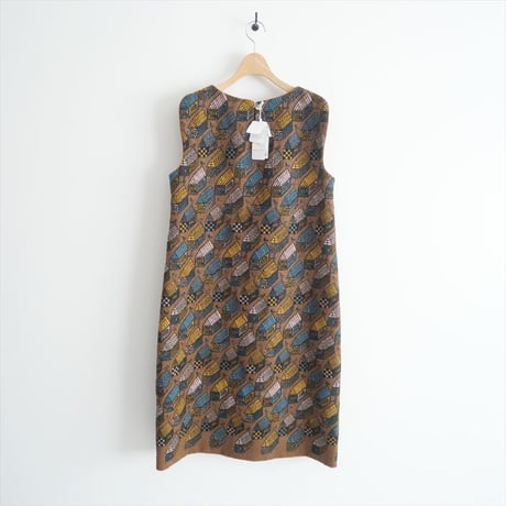 2023AW / 未使用 / mina perhonen / village ノースリーブドレス ヴィレッジ / aba3030 / 2402-1096