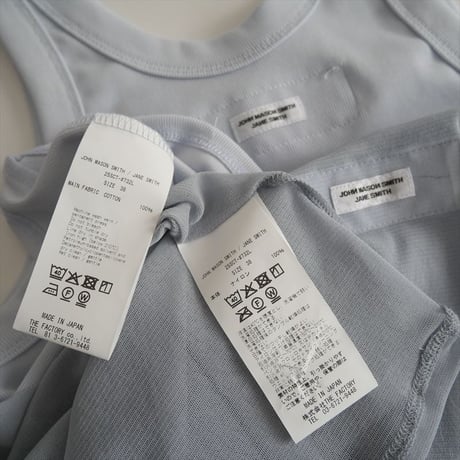 2025SS / JANE SMITH / SHORT SLEEVE WITH TANK LAYERED PULLOVER / 2503-1171