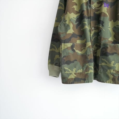 2025・人気完売品 NEEDLES Stand Collar Army Shirt QV150 2604-0971