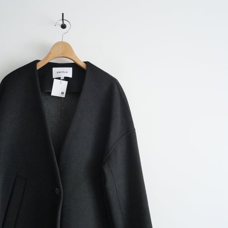 2022 / ENFOLD / NO-COLLAR COAT / 300FA230-1910 / 2307-0394