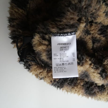 2023AW・人気完売品 / MUSE de Deuxieme Classe別注 / JOHNBULL / LEOPARD FLEECE ZIP パーカー / 2411-0826
