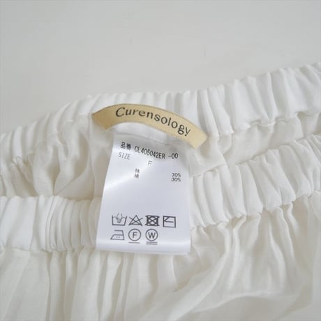 Curensology シルクコットンローンティアードスカート 117045 2606-0533