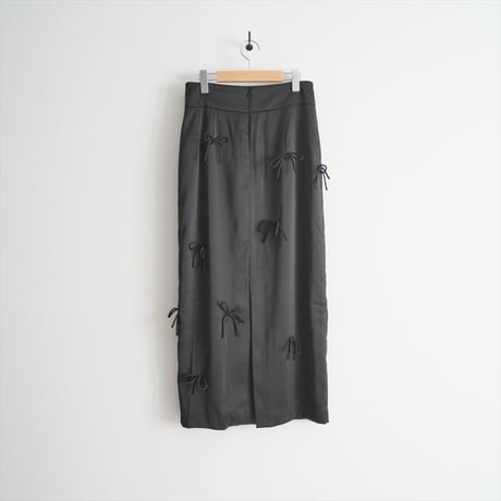 2024AW / SLOBE IENA / habi Ribbon Lineスカート / 24060912901040 / 2501-0947