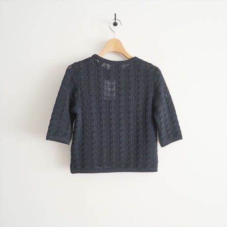 2023SS / UNITED ARROWS / レース ミニ ショートスリーブニット / 15182991662 / 2409-0180