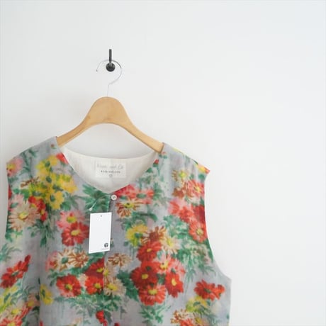 2022AW / journal standard luxe購入品 / Khadi ＆ Co / FLOWER PRINETD GILLET-ASTER / 2409-0692