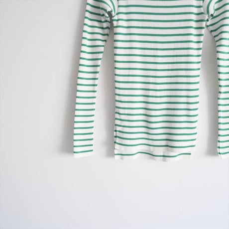2022SS / 未使用 / Ron Herman別注 / AURALEE / RIB BOAT NECK L/S TEE / A22SB01RH / 2501-0821