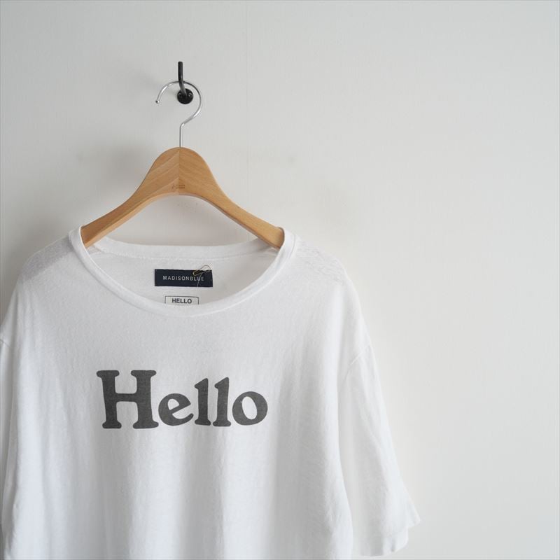 MADISON BLUE / HELLO CREW NECK TEE MNS / MB999-