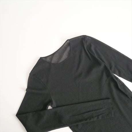 2024AW今季 / 未使用 / Plage / Mesh Sheer ロンT / 24070922106130 / 2410-0945