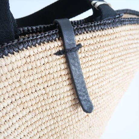 2024SS今季 / 未使用 / martinique購入品 / MAISON N.H PARIS / CARLA GRAND ラフィアハンドバッグ / A0342PBG070 / 2406-0069