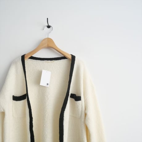2022AW / L'Appartement / Bicolor Knit Cardigan / 22080560204030 / 2411-0052