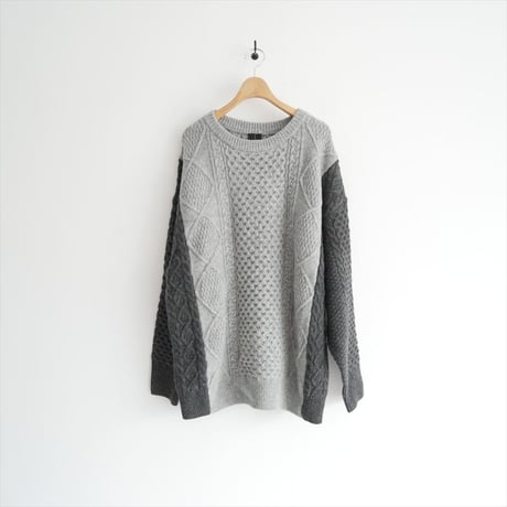 2024AW / 未使用 / SPICK&SPAN / ケーブルカラーブロックニット / 24080200542040 / 2511-1277