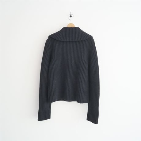 2024AW / 未使用 / IENA / BLACK ビッグカラーカーディガン / 24080900905040 / 2506-0397