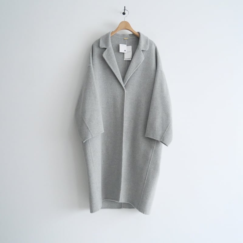 今季美品☆Deuxieme Classeウールアンゴラリバーコート ネイビー ウールアンゴラリバーコート（チェスターコート）｜Deuxieme