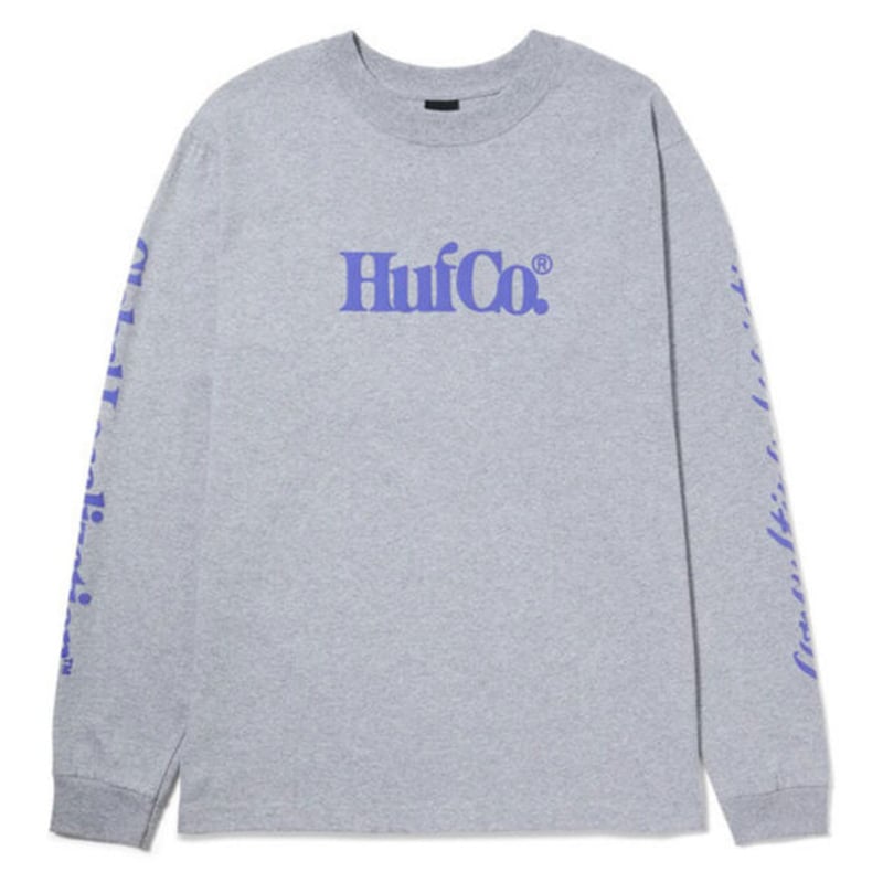 HUF Huf Co Long Sleeve T-Shirt ハフ ロンT Heather...
