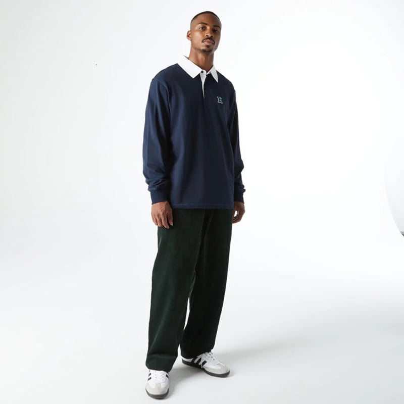 HUF Longden Long Sleeve Polo ハフ ポロシャツ ラガーシャツ 長...