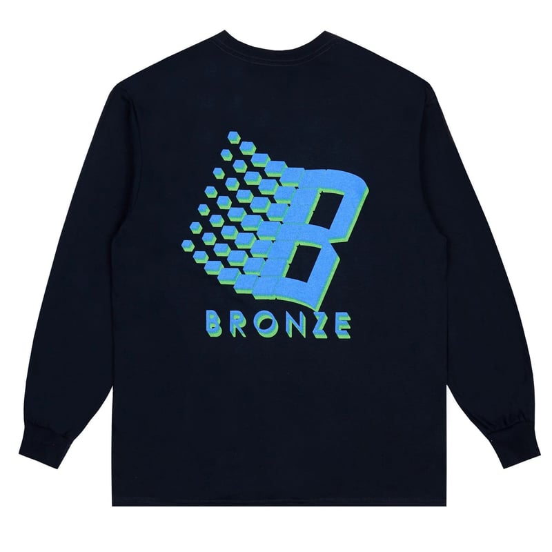 Bronze 56k B LOGO LONGSLEEVE TEE Navy ブロンズ5...