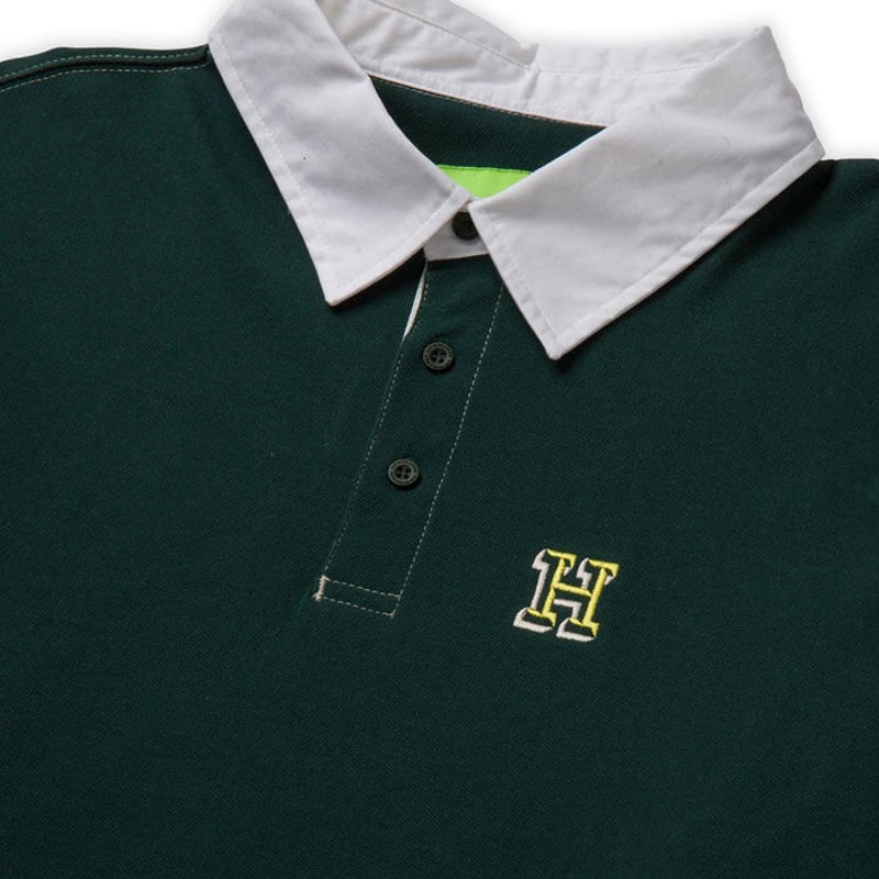 HUF Longden Long Sleeve Polo ハフ ポロシャツ ラガーシャツ 長...