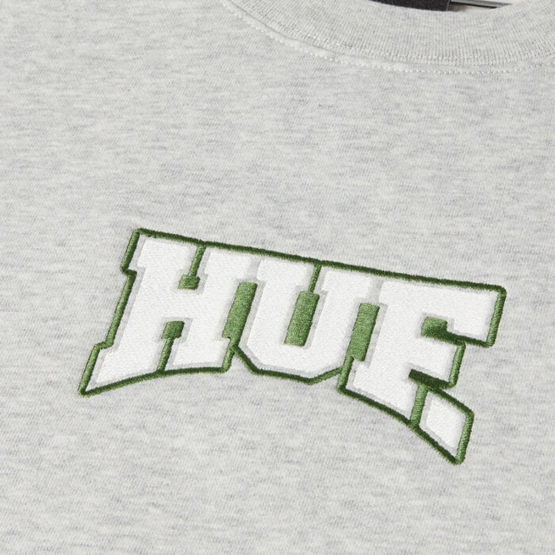 HUF HOME TEAM CREWNECK ハフ クルーネックスウェット HeatherGr...