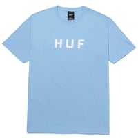 HUF 半袖 Tシャツ ESSENTIALS  BOX LOGO S/S TEE ハフ ボックスロゴ  LIGHT BLUE HUF78