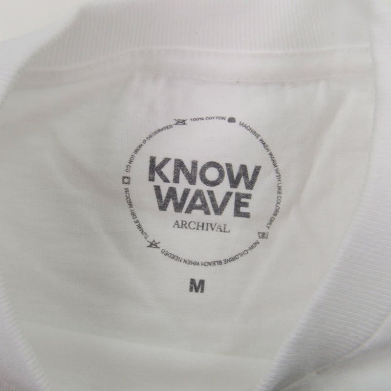 54着丈ノウ ウェイブ Ｔシャツ 白 / ホワイト Know Wave LQQK