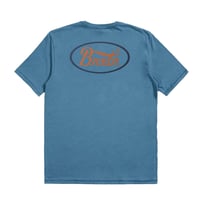【在庫処分】BRIXTON PARSONS S/S TLRT Fit Tee ブリクストン メンズ Tシャツ BLUE BRIX544