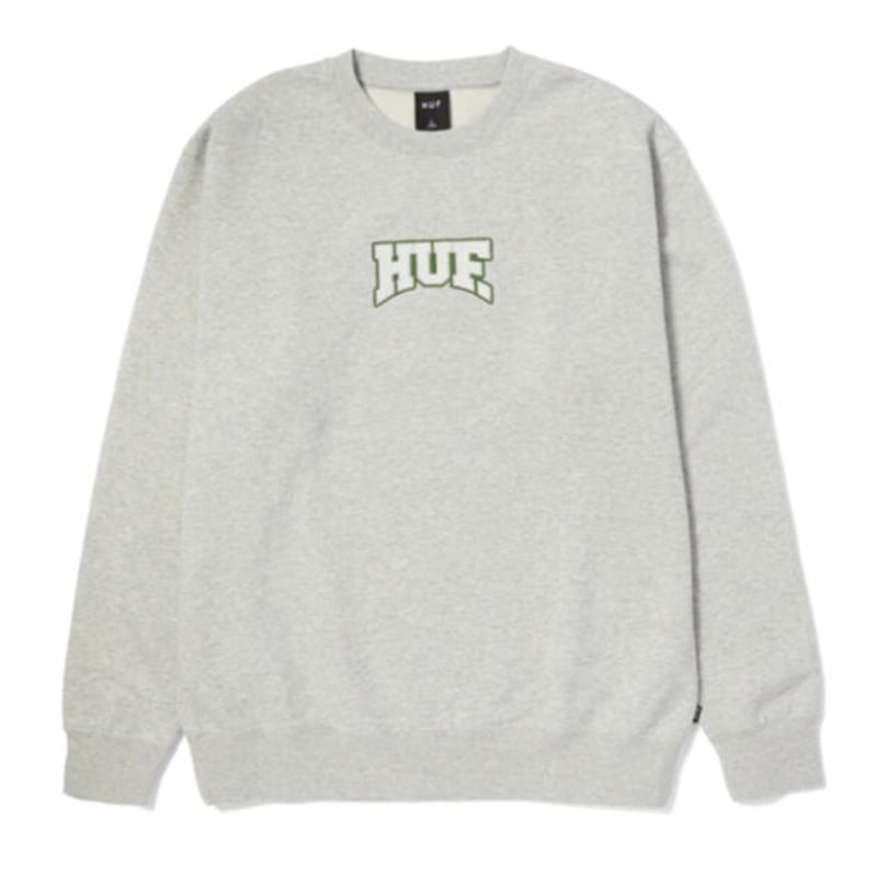 HUF HOME TEAM CREWNECK ハフ クルーネックスウェット HeatherGr...